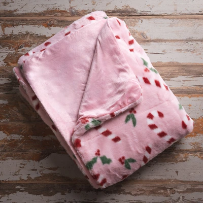 Candy Print Flannel Throw - image 1