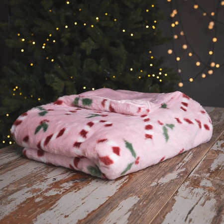 Candy Print Flannel Throw - image 2