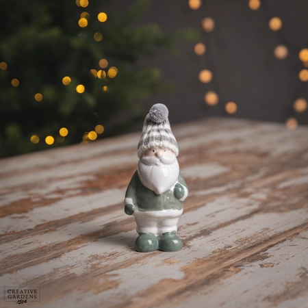 Ceramic Santa with Knitted Hat - image 1