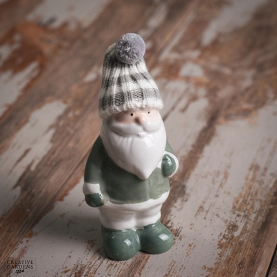 Ceramic Santa with Knitted Hat - image 2