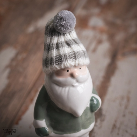 Ceramic Santa with Knitted Hat - image 3