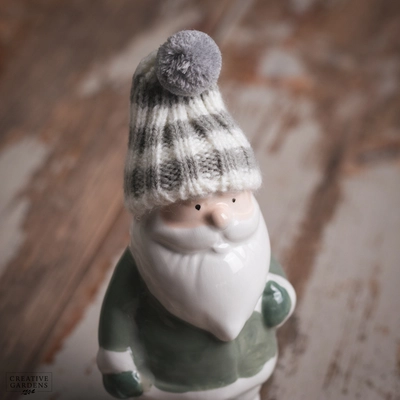Ceramic Santa with Knitted Hat - image 3