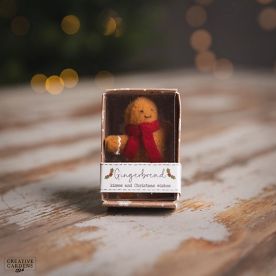 Christmas Tiny World Fabric Gingerbread Boxed Keepsake