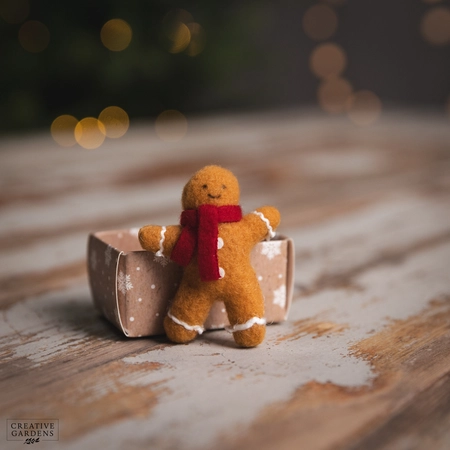 Christmas Tiny World Fabric Gingerbread Boxed Keepsake - image 2