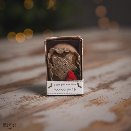 Christmas Tiny World Fabric Mince Pie Boxed Keepsake - image 1