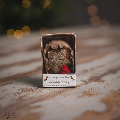 Christmas Tiny World Fabric Mince Pie Boxed Keepsake