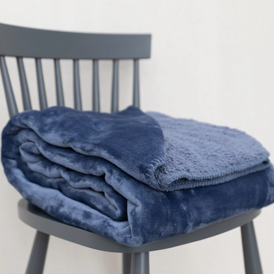 Creative Gardens Cosy Throw - Blue - image 2