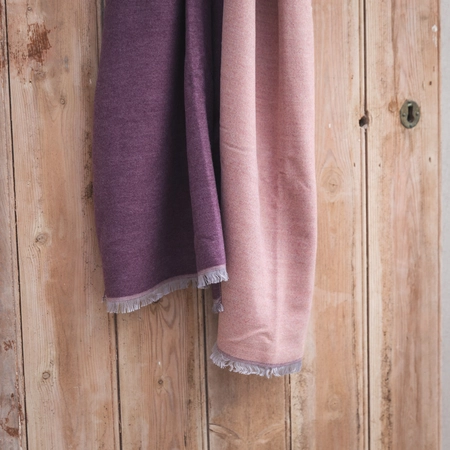 Creative Gardens Delaney Scarf - Blush & Plum - image 2