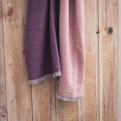 Creative Gardens Delaney Scarf - Blush & Plum - image 2