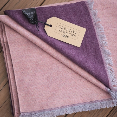 Creative Gardens Delaney Scarf - Blush & Plum - image 4