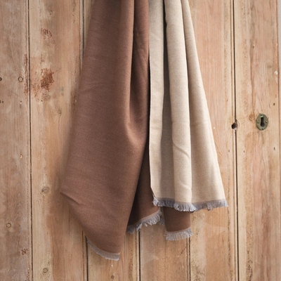 Creative Gardens Delaney Scarf - Coffee & Natural - image 2