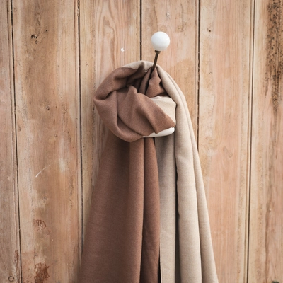 Creative Gardens Delaney Scarf - Coffee & Natural - image 3