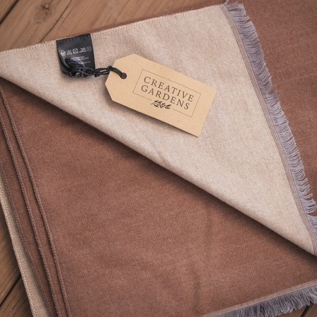 Creative Gardens Delaney Scarf - Coffee & Natural - image 4