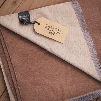 Creative Gardens Delaney Scarf - Coffee & Natural - image 4