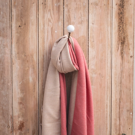 Creative Gardens Delaney Scarf - Natural & Coral - image 2