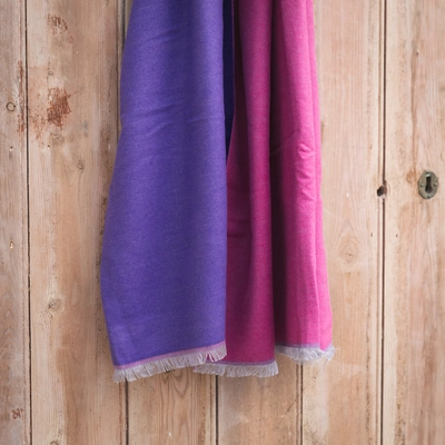 Creative Gardens Delaney Scarf - Pink & Purple - image 2