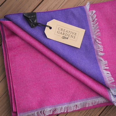 Creative Gardens Delaney Scarf - Pink & Purple - image 4