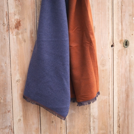 Creative Gardens Delaney Scarf - Rust & Blue - image 2