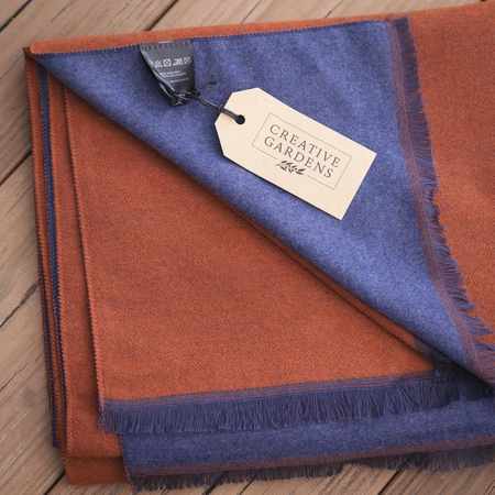 Creative Gardens Delaney Scarf - Rust & Blue - image 4
