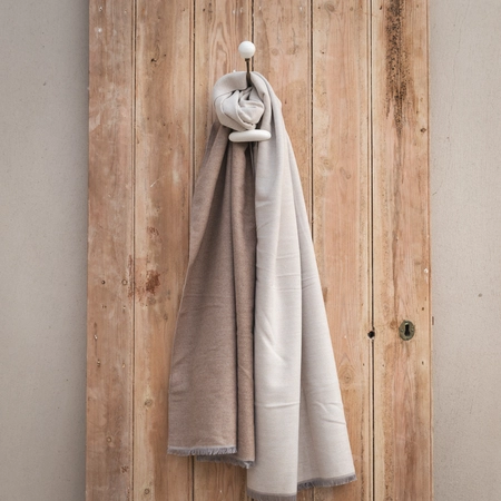 Creative Gardens Delaney Scarf - Taupe & Cream - image 1