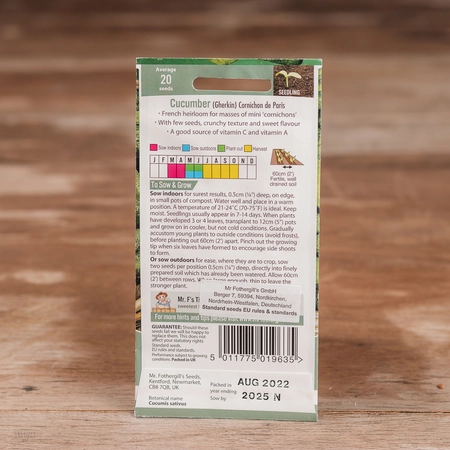Cucumber (Gherkin) Cornichon De Paris - image 2