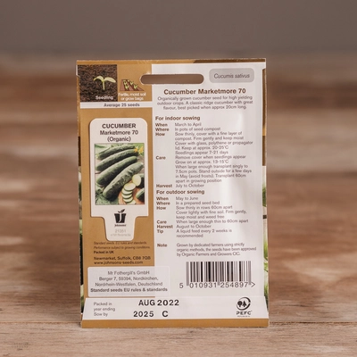 Cucumber Marketmore 70 Organic - image 2