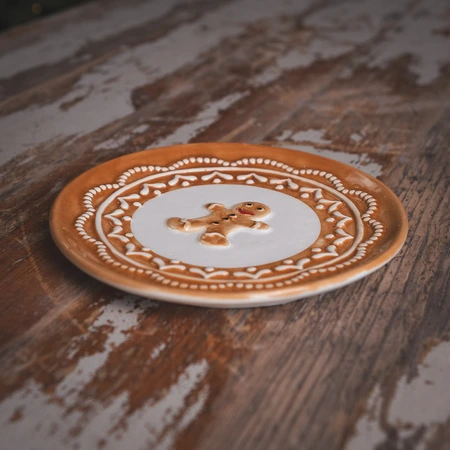 Dolomite Glazed Gingerbread Plate - image 2