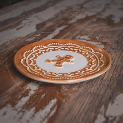 Dolomite Glazed Gingerbread Plate - image 2