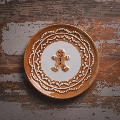 Dolomite Glazed Gingerbread Plate - image 3