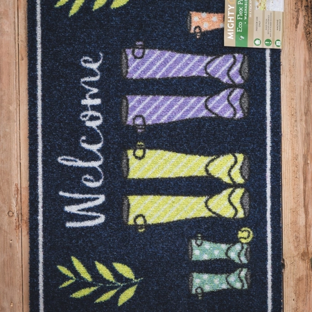 Eco Flex Premium Washable Welcome Wellies Mat - 75cm x 50cm - image 2
