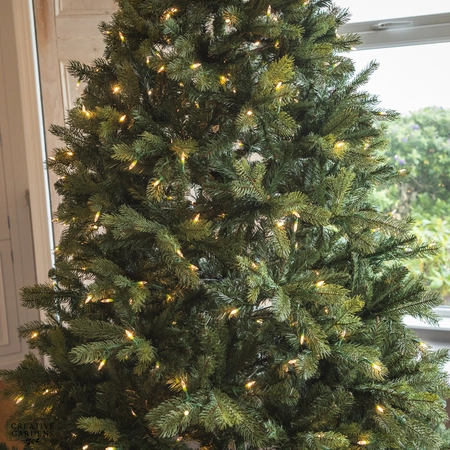 Everlands Freiburg Pine 7ft Nostalgic Pre Lit Christmas Tree