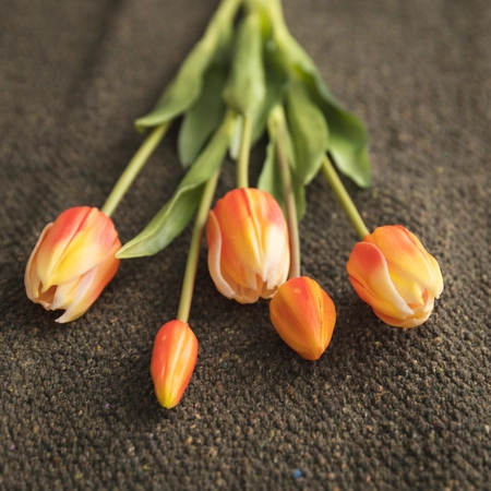 Faux bunch of Tulips - Peach - image 2