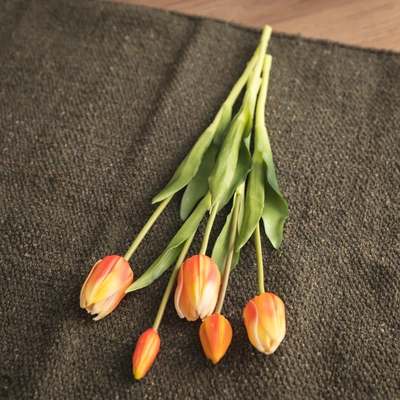 Faux bunch of Tulips - Peach - image 3