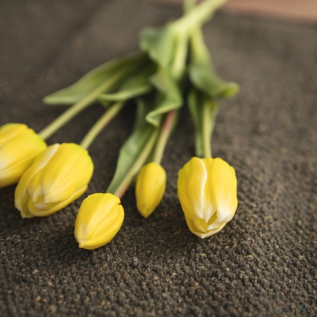 Faux Bunch of Tulips - Yellow - image 3