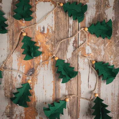 Felt Christmas Tree Garland