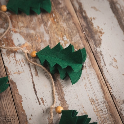 Felt Christmas Tree Garland - image 2