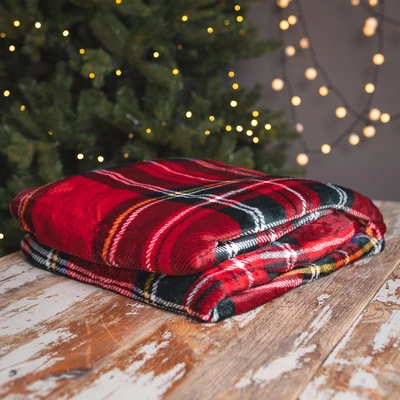 Flannel Check Throw - image 2