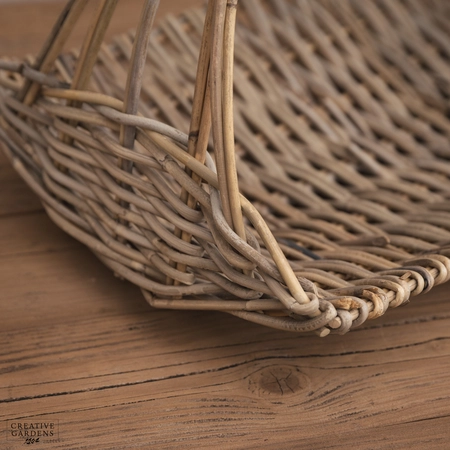 Flat Flower Basket with Hoop Handle - image 2