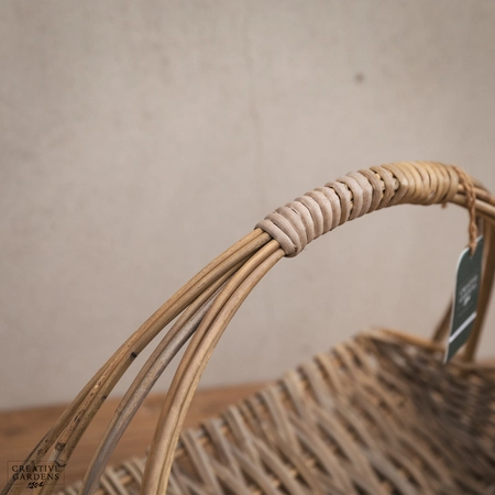 Flat Flower Basket with Hoop Handle - image 3