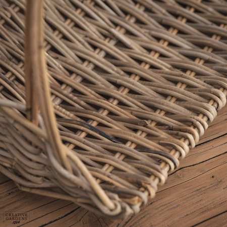 Flat Flower Basket with Hoop Handle - image 4