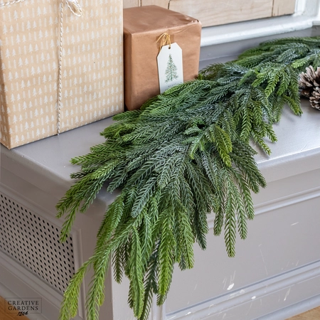 Floralsilk Waxed Pine Garland 1.8m