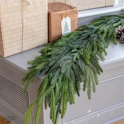 Floralsilk Waxed Pine Garland 1.8m
