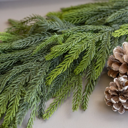Floralsilk Waxed Pine Garland 1.8m