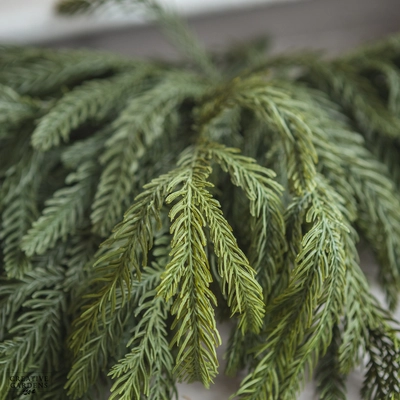 Floralsilk Waxed Pine Swag Garland 1.8m - image 3