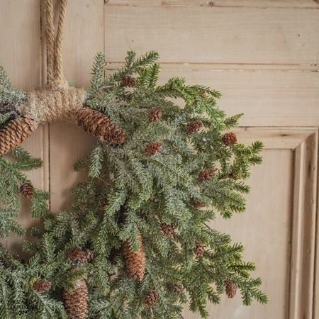Frosted Teardrop Wreath 40Cm - image 2