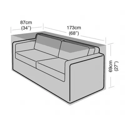 Garland 2-3 Seat Small Sofa Cover - Black - image 1
