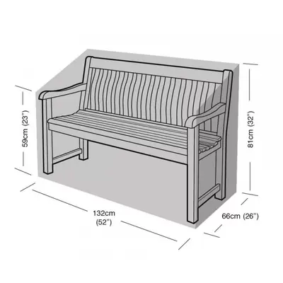 Garland 2 Seat Bench Cover - Black - image 1