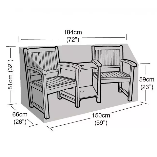 Garland Companion Seat Cover Black Creative Gardens