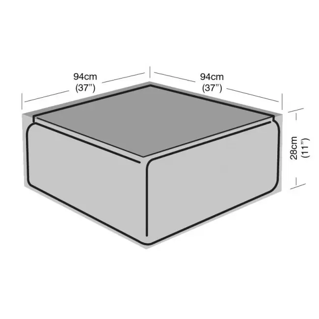 Garland Large Coffee Table Cover Black Creative Gardens