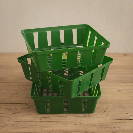 Garland Rectangular 23cm x 21cm Bulb Baskets 3 Pack